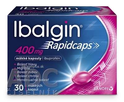 Ibalgin Rapidcaps 400 mg cps mol (blis.PVC/PVDC/Al) 1x30 ks