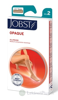 JOBST OPAQUE kompresívne lýtkové pančuchy II.KT, so zatvorenou špičkou, karamelové, veľ. IV., 1x1 pár