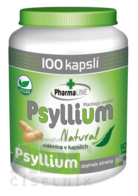 PharmaLINE Psyllium Natural cps 1x100 ks