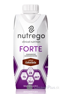 Nutrego FORTE s príchuťou čokoláda 1x330 ml