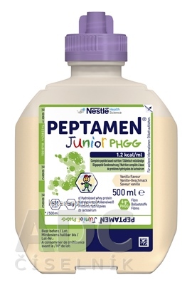 PEPTAMEN Junior PHGG sol, vanilková príchuť 12x500 ml (6 l)