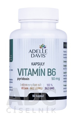 Adelle Davis VITAMÍN B6, pyridoxín 50 mg cps 1x60 ks