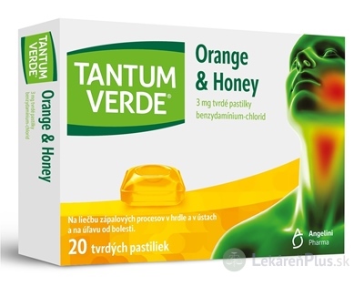 TANTUM VERDE Orange & Honey pas ord 3 mg (blis.PVC/PE/PVDC/Al) 1x20 ks