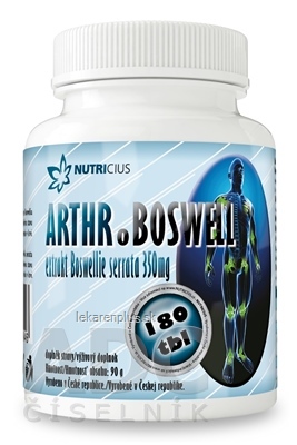 Arthr.boswell - Boswellia serrata 350 mg tbl 1x180 ks