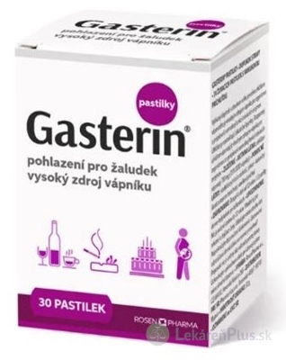 GASTERIN pastilky - RosenPharma žuvacie pastilky 1x30 ks