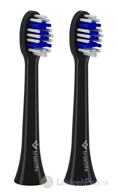 TrueLife SonicBrush Compact Heads Black Whiten náhradné hlavice pre sonickú zubnú kefku 1x2 ks