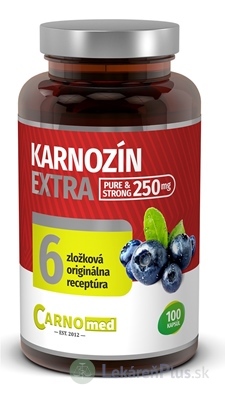 CarnoMed Karnozín EXTRA Pure&Strong cps 1x100 ks