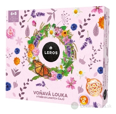 LEROS VOŇAVÁ LÚKA 6 druhov bylinných čajov po 5 vrecúšok, 1x1 set