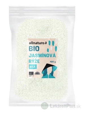 Allnature JAZMÍNOVÁ RYŽA biela BIO 1x400 g