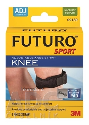 3M FUTURO SPORT podporný popruh na koleno pevná opora, (09189) 1x1 ks