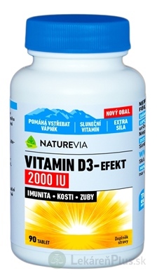 NATUREVIA VITAMIN D3-EFEKT 2000 I.U. tbl 1x90 ks