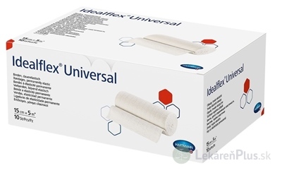 Idealflex universal obväz univerzálny trvalo elastický, 15 cm x 5 m, 1x10 ks