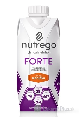 Nutrego FORTE s príchuťou marhuľa 12x330 ml