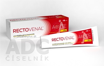 RECTOVENAL ACUTE anorektálny gél na hemoroidy, s aplikátorom 1x20 g