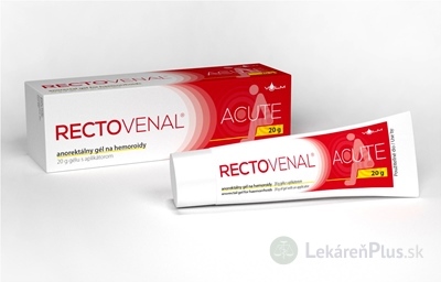 RECTOVENAL ACUTE anorektálny gél na hemoroidy, s aplikátorom 1x20 g