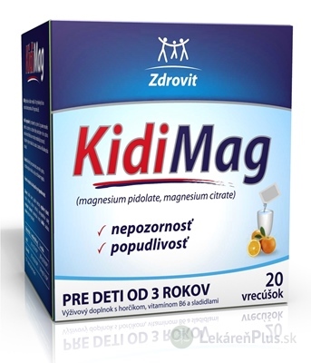 Zdrovit KidiMag vrecúška 1x20 ks