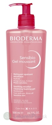 BIODERMA Sensibio Gel moussant jemný čistiaci a odličovací gél 1x500 ml
