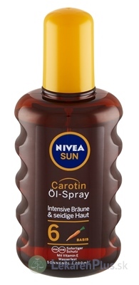 NIVEA SUN Olej na opaľovanie Sprej OF6 s karoténom 1x200 ml