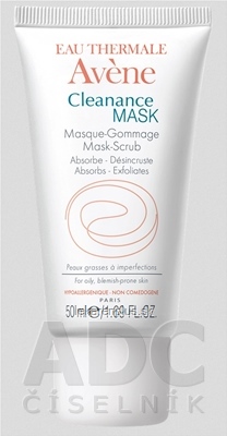 AVENE CLEANANCE MASK (MASQUE - GOMMAGE) peelingová exfoliačná maska 1x50 ml