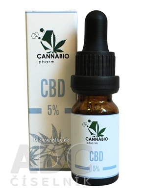 CANNABIOpharm CBD 5% konopný olej 1x10 ml