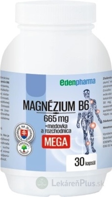 EDENPharma MAGNÉZIUM B6 MEGA cps 1x30 ks