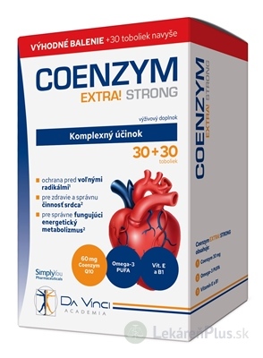 COENZYM EXTRA STRONG 60MG - Da Vinci cps 30+30 zadarmo (60 ks)