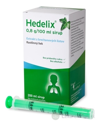 Hedelix sir (fľ.skl.jantár.+dávkov.striek.) 1x200 ml