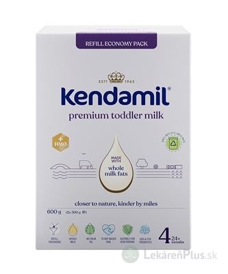 KENDAMIL Premium 4 HMO+ mliečna výživa malých detí (od ukonč. 24. mesiaca) 1x600 g