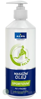 ALPA SportStar OLEJ MASÁŽNY ŠPORTOVÝ relax - po výkone 1x500 ml