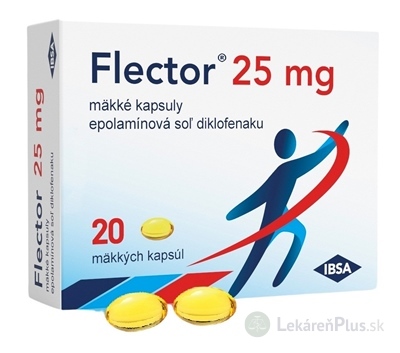 Flector 25 mg cps mol (blis.PVC/PE/PVDC/Al) 1x20 ks