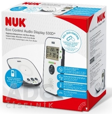 NUK Eco Control Audio Display 530D+ Baby monitor digitálny, pestúnka 1x1 set