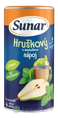 Sunar Rozpustný nápoj Hruškový s medovkou v prášku, na dobrú noc (od ukonč. 4. mesiaca)(inov.2023) 1x200 g