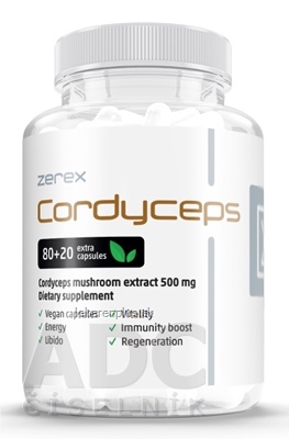 Zerex Cordyceps extrakt 500 mg cps 1x100 ks