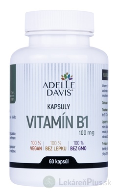 Adelle Davis VITAMÍN B1, tiamín 100 mg cps 1x60 ks