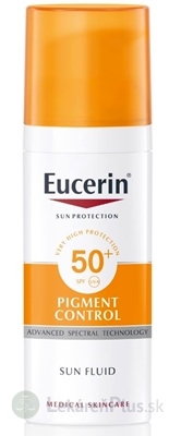 Eucerin SUN PIGMENT CONTROL SPF 50+ na tvár emulzia na opaľovanie s depigmentačným účinkom 1x50 ml