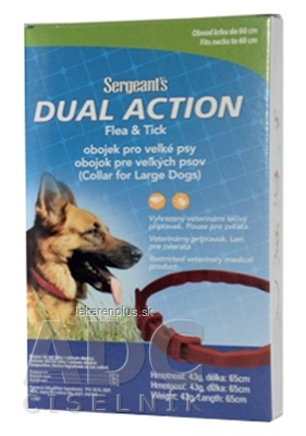 Sergeant’s DUAL ACTION Flea & Tick OBOJOK pre veľké psy, dĺžka 65 cm, 1x1 ks