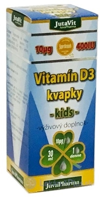 JutaVit Vitamín D3 kvapky - kids 1x30 ml