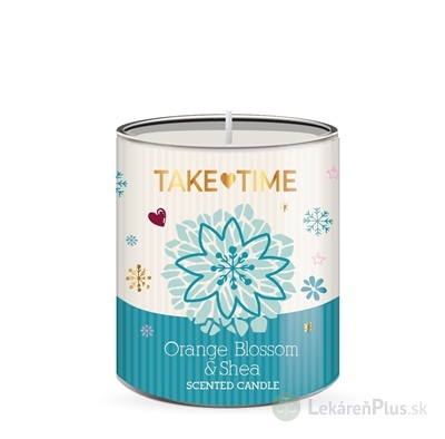 TAKE TIME Vonná sviečka pomaranč a bambucké maslo 1x200 g