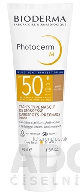 BIODERMA Photoderm M TMAVÝ SPF 50+ gél - krém (Pigmentové škvrny - tehotenská maska) 1x40 ml