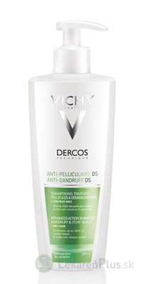VICHY DERCOS ANTI-DANDRUFF DRY šampón proti lupinám na suché vlasy (M9099601) 1x390 ml