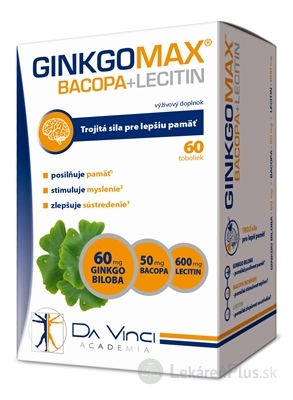 GINKGOMAX+BACOPA+LECITÍN - DA VINCI cps 1x60 ks