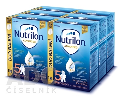 Nutrilon Advanced 5 batoľacia mliečna výživa v prášku (od 35 mesiacov) 6x1000 g (6000 g)