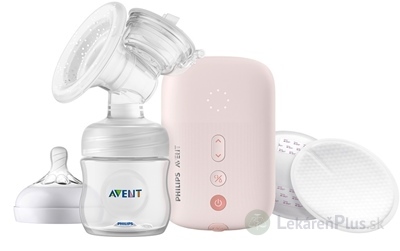 AVENT Elektr. ODSÁVAČKA MLIEKA (SCF395/11) odsávačka + fľaša 125 ml, 1x1 set