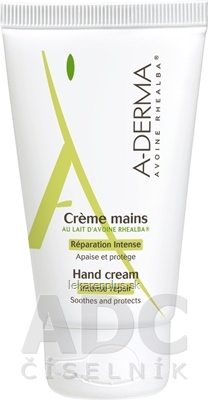 A-DERMA CRÈME MAINS AU LAIT D’AVOINE RHEALBA (inov.2019) krém na ruky 1x50 ml