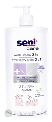 Seni Care Umývacia emulzia 3v1 (inov. 2020) 3% urea, jemné čistenie 1x1000 ml