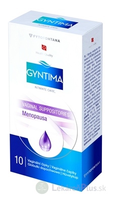 fytofontana GYNTIMA Menopausa vaginálne čapíky (inov.2025) 1x10 ks