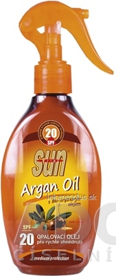 SUN ARGAN OIL opaľovací OLEJ SPF 20 1x200 ml