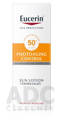 Eucerin SUN PHOTOAGING CONTROL SPF 50+ mlieko extra ľahké na opaľovanie 1x150 ml