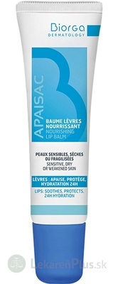 Apaisac BIORGA Vyživujúci balzam na pery modrá rada (Nourishing Lip Balm) 1x15 ml