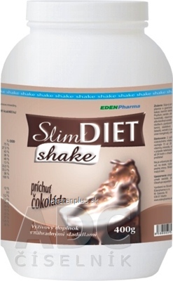 EDENPharma SLIM DIET SHAKE plv (príchuť Čokoláda) 1x400 g